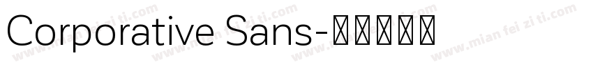 Corporative Sans字体转换